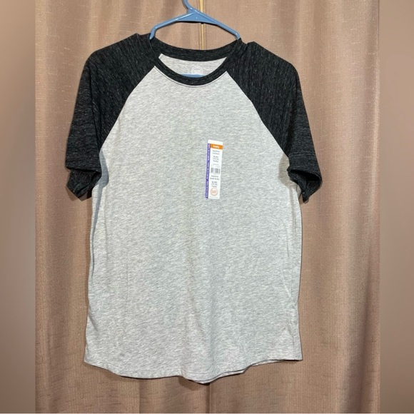 NWT Cat & Jack 14/16 Kids' Long Sleeve Tees -Navy, Coral, Gray, & Green - Picture 2 of 5